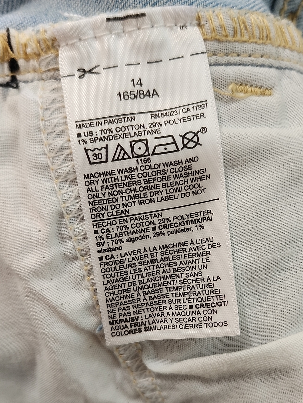 Old Navy Light Blue Rolled-Hem Wow Denim Shorts - Picture 8 of 12
